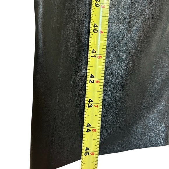 VTG L. ALVEAR Piel Black Goth Vibes Leather Pants, Size Small / 4 - Picture 7 of 10